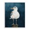 Stupell Industries Perched Coastal Bird Framed Giclee Wall Art Design by Grace Popp